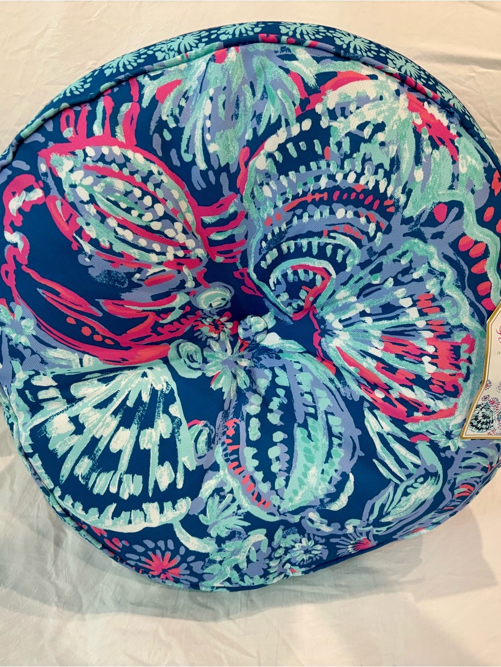 Lilly Pulitzer Indoor Outdoor seashell pattern pillow in Gypsea Girl